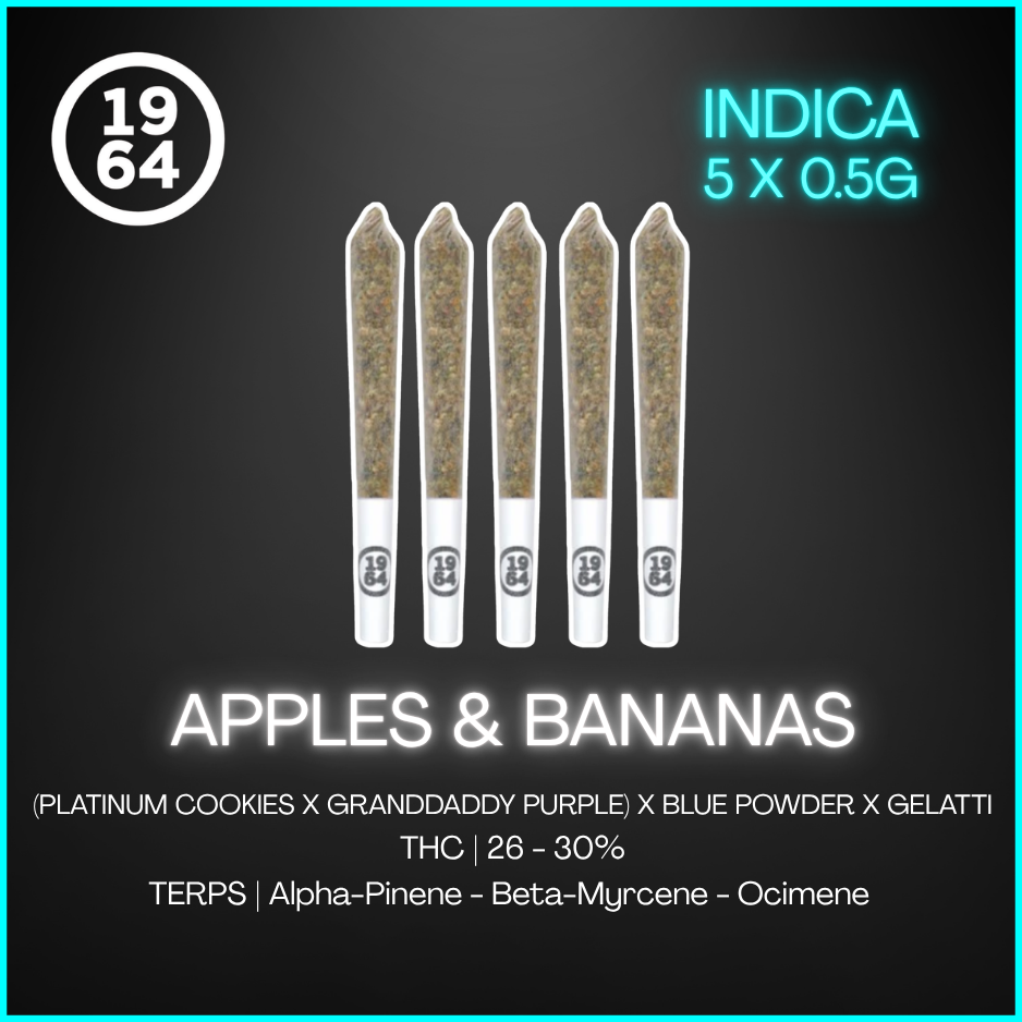 1964 - Apples & Bananas Pre-Rolls - 2.5G