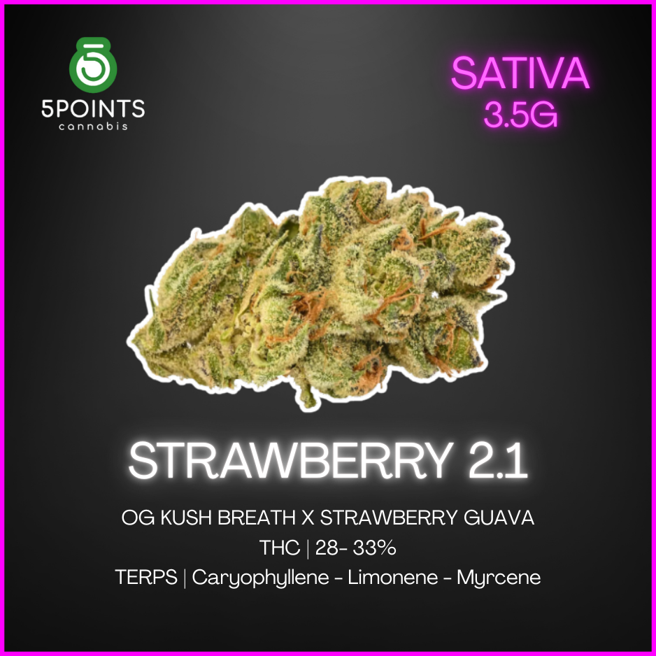 5 Points Cannabis - Strawberry 2.1 - 3.5G