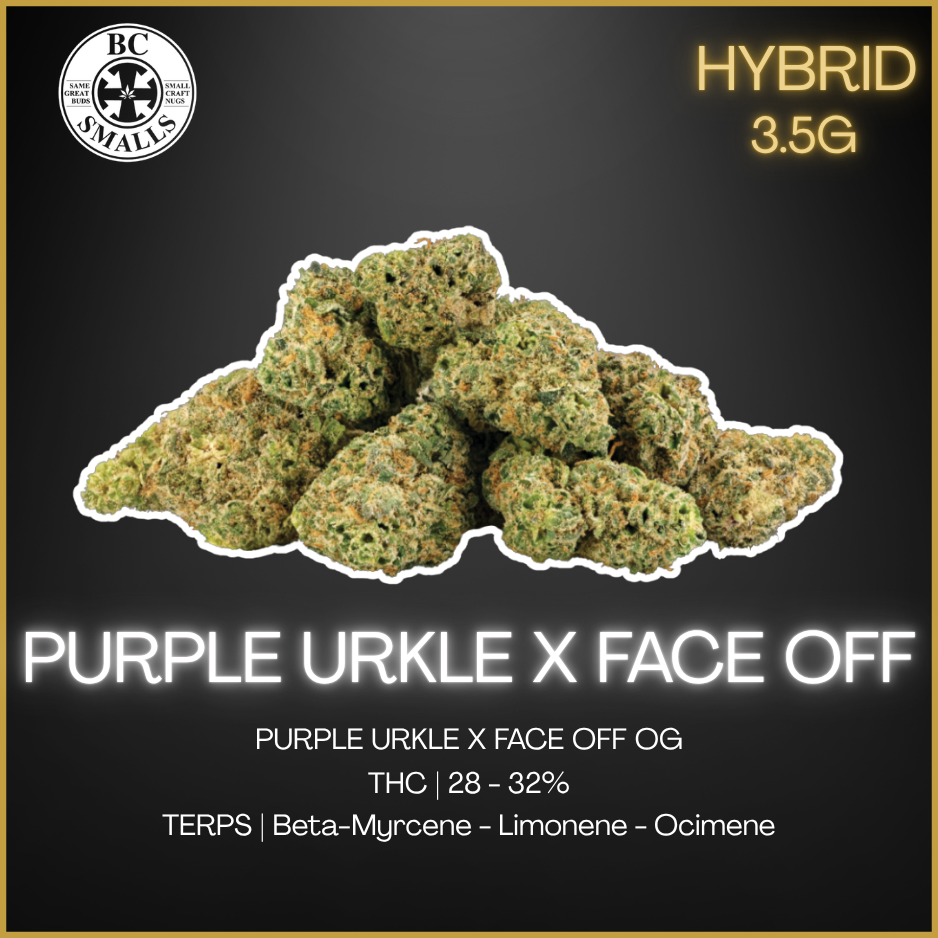 Bc Smalls - Purple Urkle X Face Off Og Smalls - 3.5G