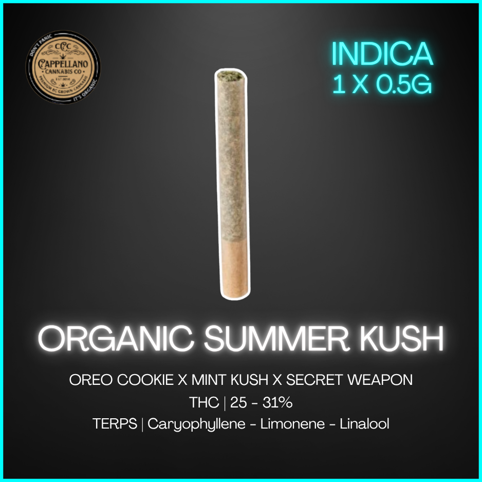 Cappellano Cannabis Co. - Organic (Lso) Summer Kush Pre-Roll Lto - 0.5G