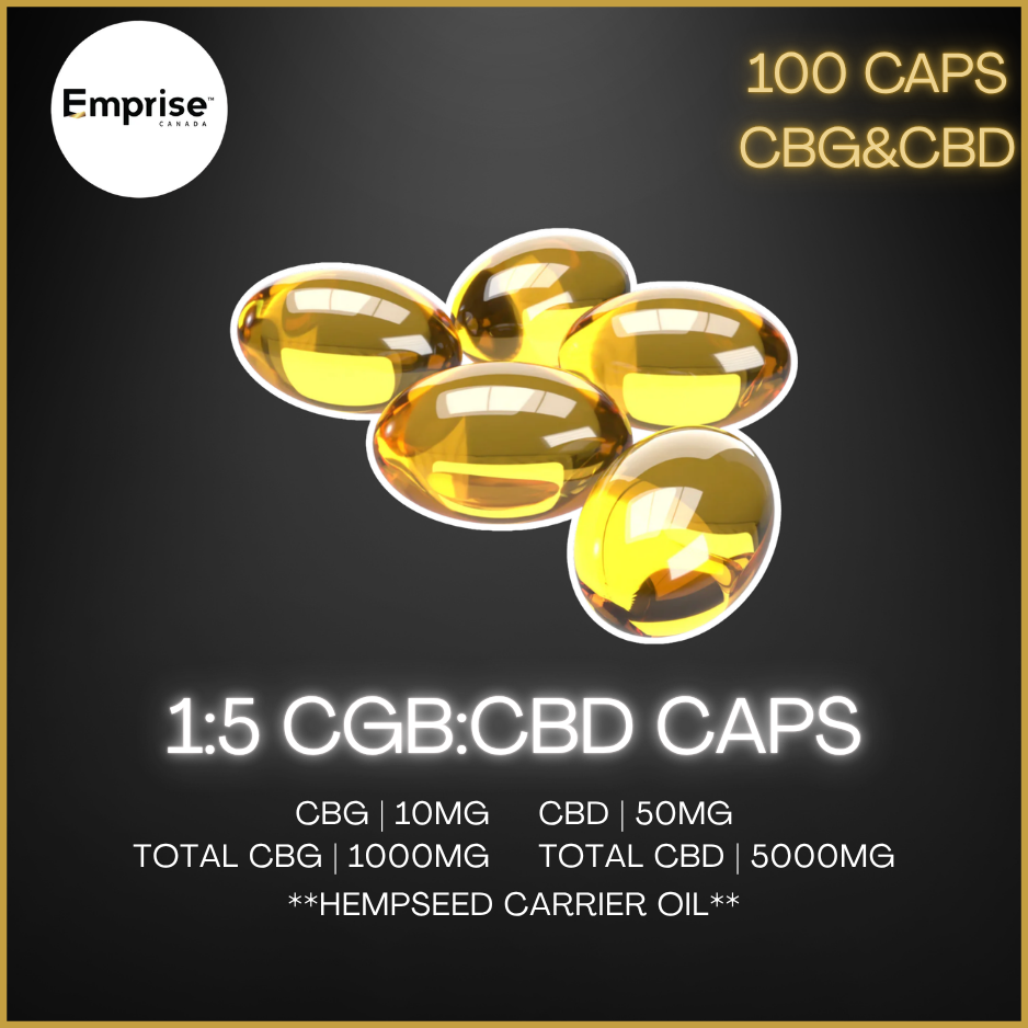 Emprise Canada - 1000 Mg Cbg + 5000Mg Cbd Softgels - 32G