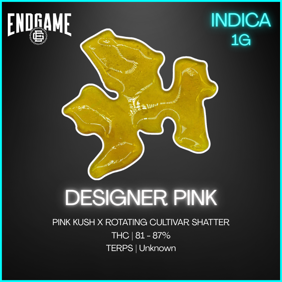 Endgame - Designer Pink Shatter - 6166 - 1G