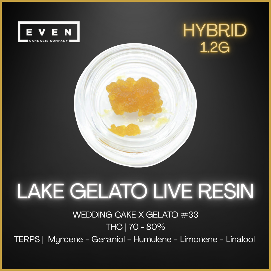 Even - Live Resin Lake Gelato (Hybrid) Concentrate - 1.2G