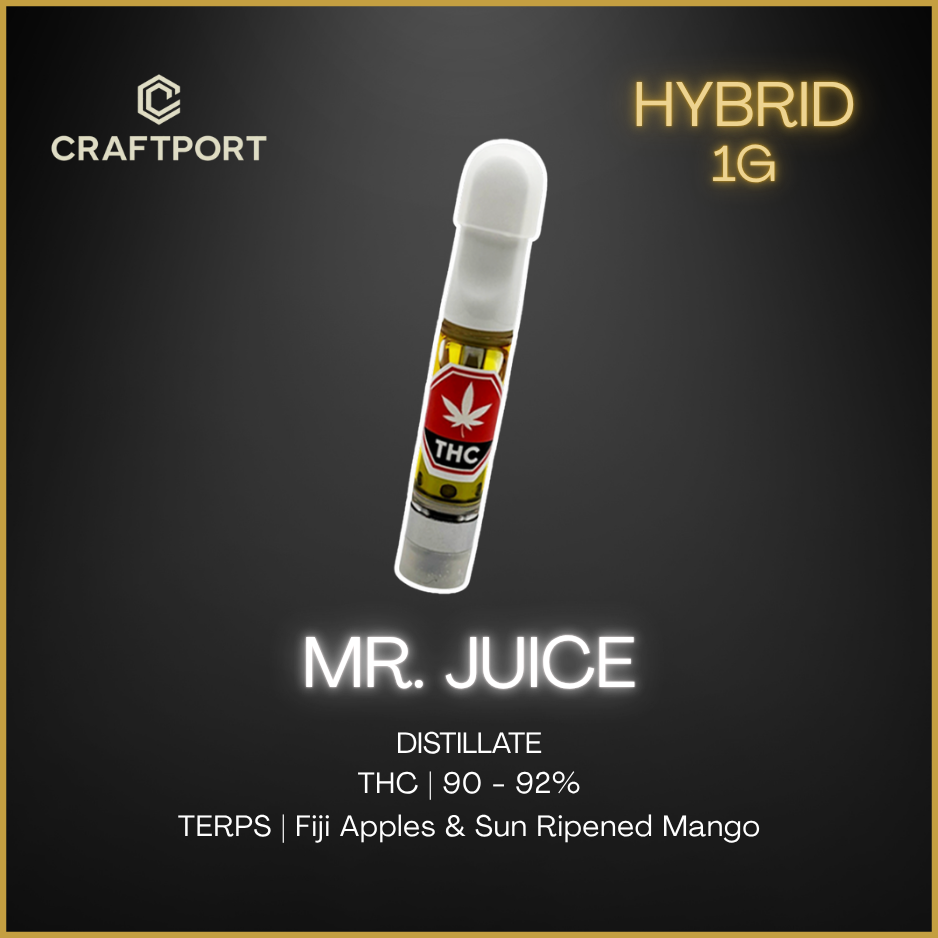 GRDNWRKS - Mr. Juice Vape Cartridge - 1g Pineapple Victoria GRDNWRKS - Mr. Juice Vape Cartridge - 1g Pineapple Victoria