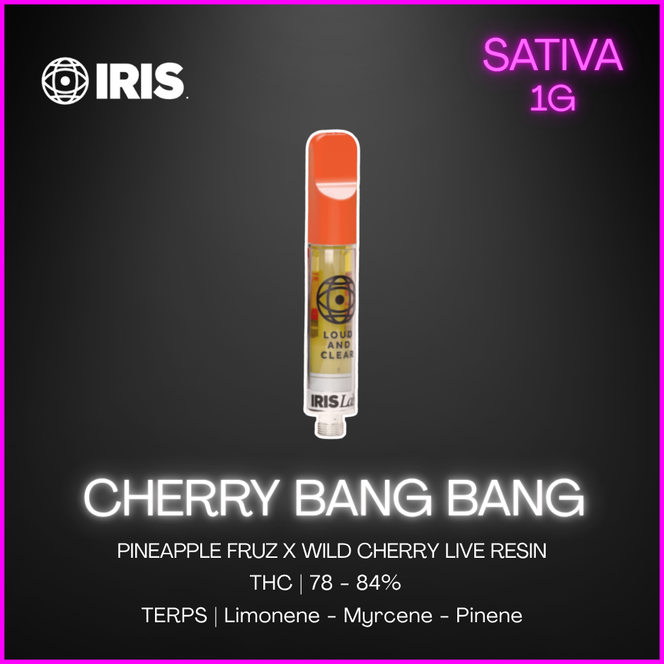 Iris Labs - Cherry Bang Bang Live Resin 510 Thread Cartridge - 1G