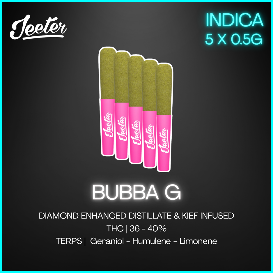 Jeeter - Baby Jeeter Bubba G Infused Pre-Rolls - 7855 - 2.5G