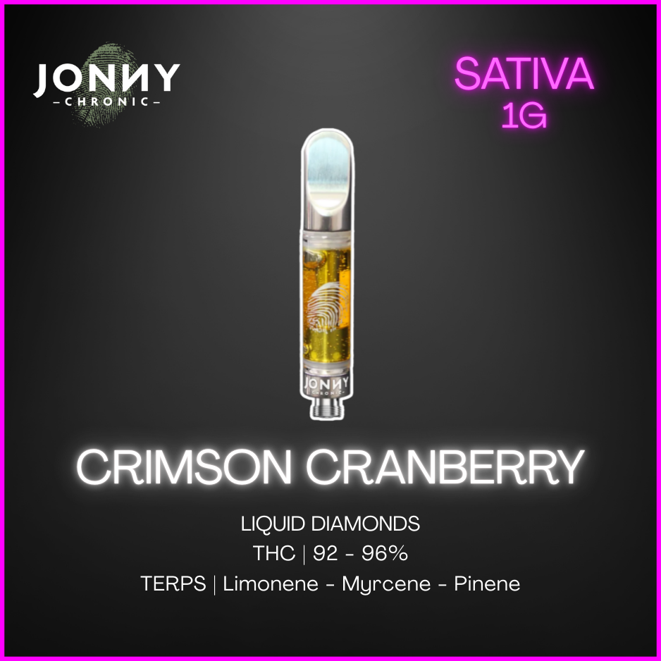 Jonny Chronic - Crimson Cranberry Liquid Diamonds Cartridge Lto - 1G