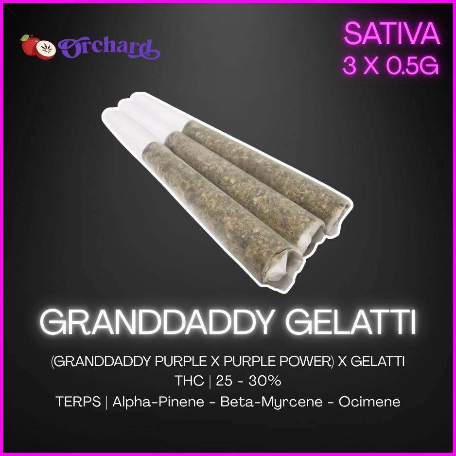 Orchard - Granddaddy Gelatti Pre-Rolls - 1.5G