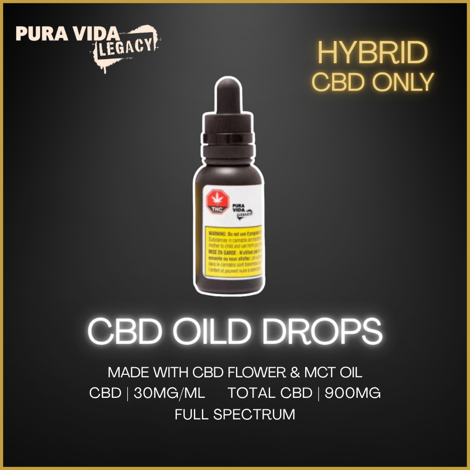 PURA VIDA - CBD OIL DROPS - 30 MILLILITER