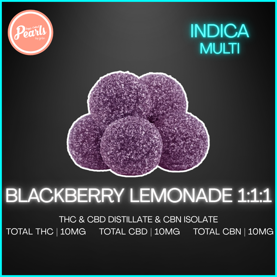 Pearls By Gron - Blackberry Lemonade 1:1:1 Cbn:Cbd:Thc