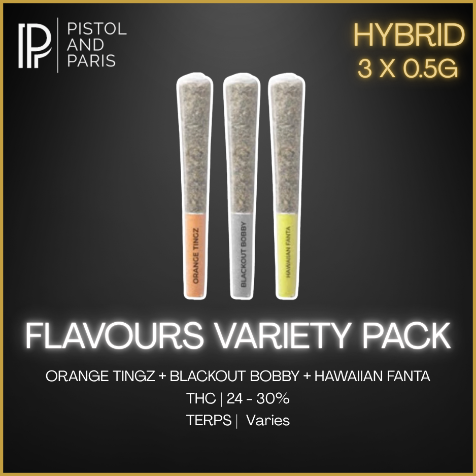 Pistol And Paris - Flavours Variety Pack Pre-Rolls - 1.5G