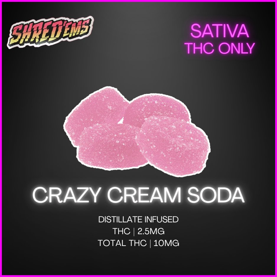 Shred'Ems Pop! - Crazy Cream Soda Gummies - 18G