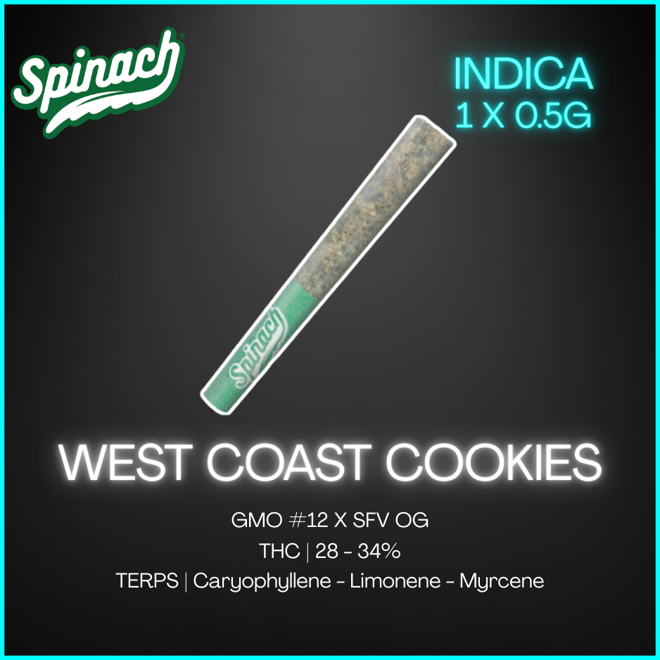 Spinach - West Coast Cookies Pre-Roll - 0.5G