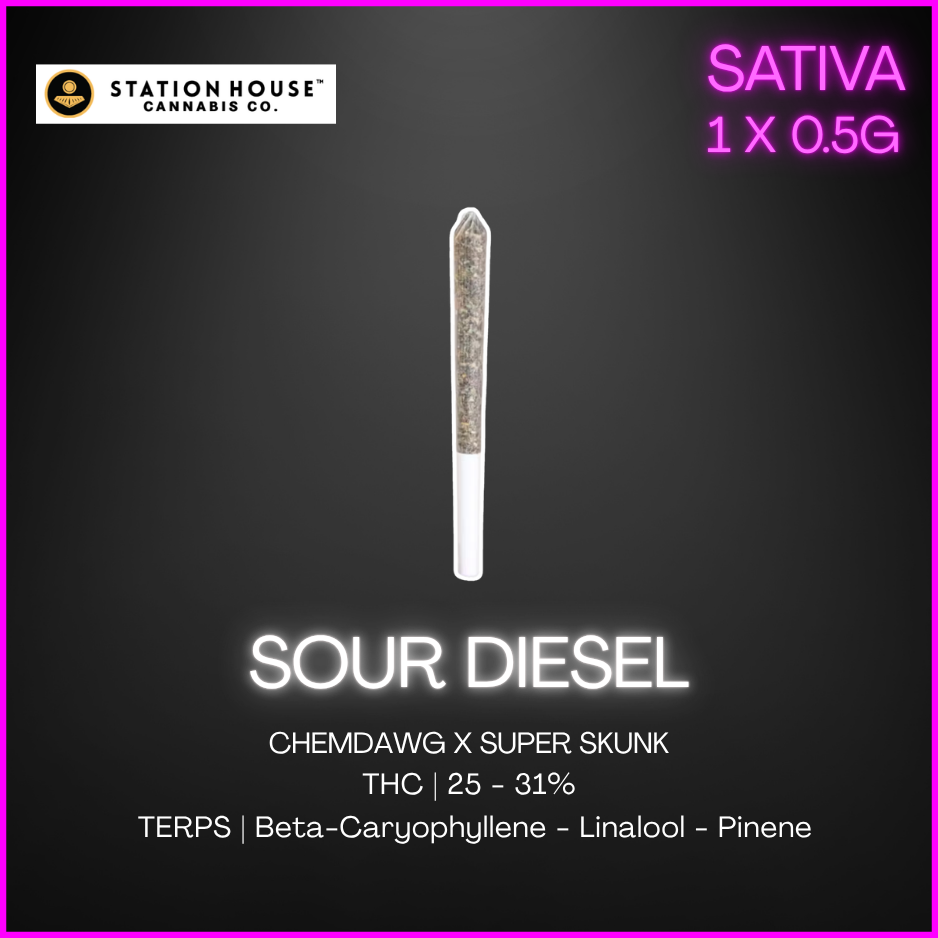 Station House - Sour Diesel Pre-Roll - 0.5G