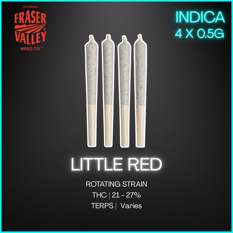 The Original Fraser Valley Weed Co. - Little Red Pre-Rolls - 2G