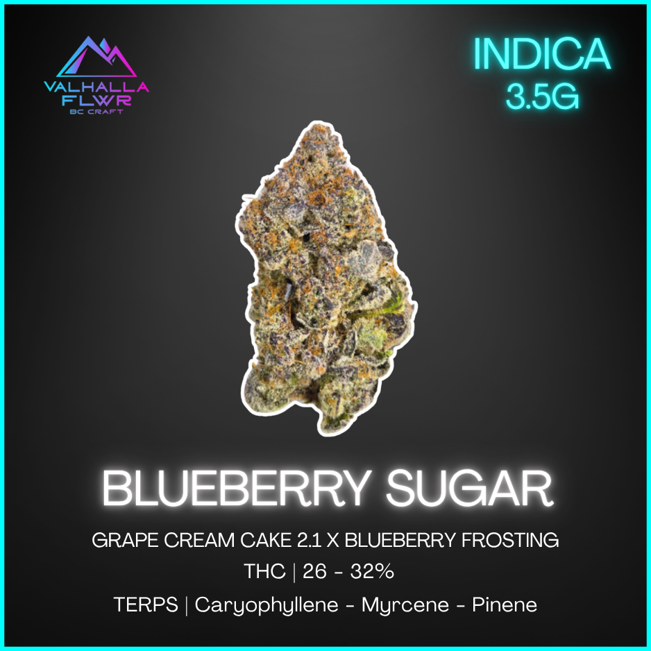 Valhalla Flwr - Blueberry Sugar - 3.5G