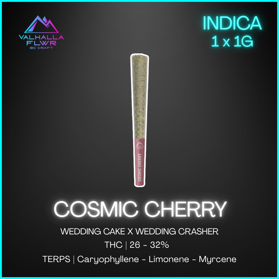 Valhalla Flwr - Cosmic Cherry Pre-Roll - 1G