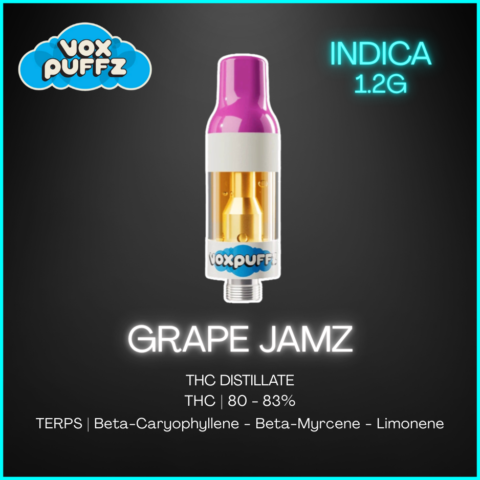 Voxpuffz - Grape Jamz 510 Thread Cartridge - 1.2G