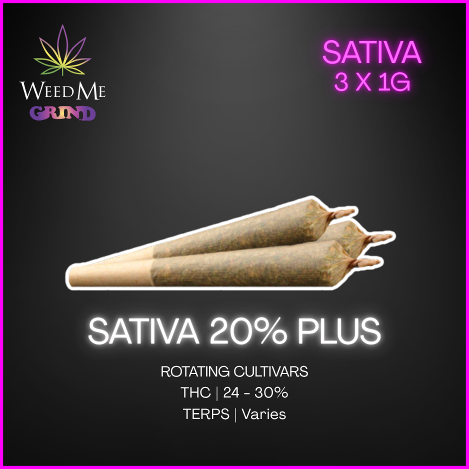 Weed Me Grind - Sativa 20% Plus Pre-Rolls