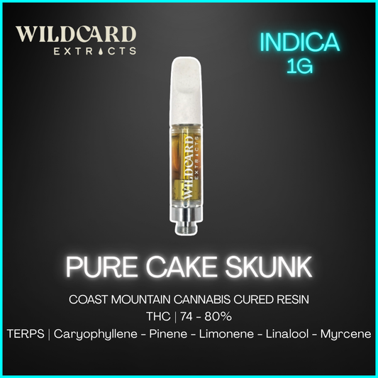 Wildcard Extracts - Pure Cake Skunk Cured Resin Vape Lto - 1G