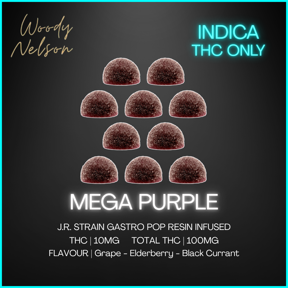 Woody Nelson - Mega Purple Resin Infused Gummy - 40G