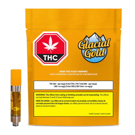 GLACIAL GOLD - HIGH THC FUZZY MANGO CART - 1 GRAM