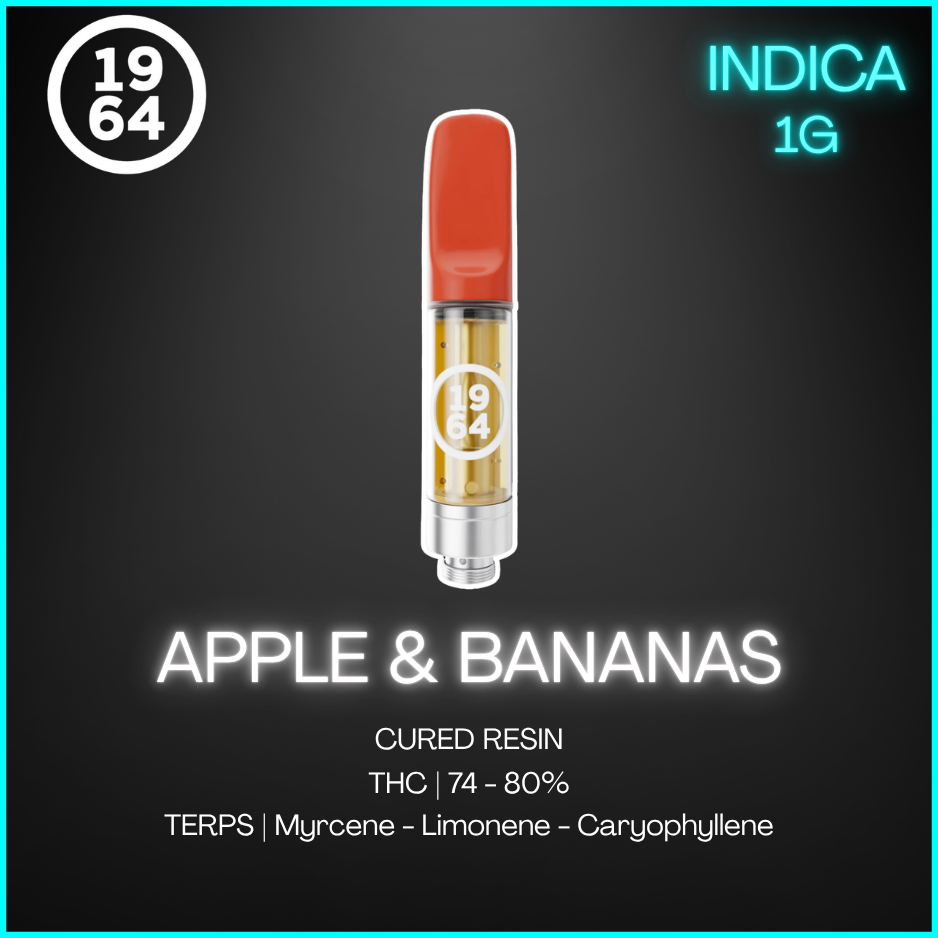 1964 - Apples & Bananas Cured Resin Cartridge - 1G