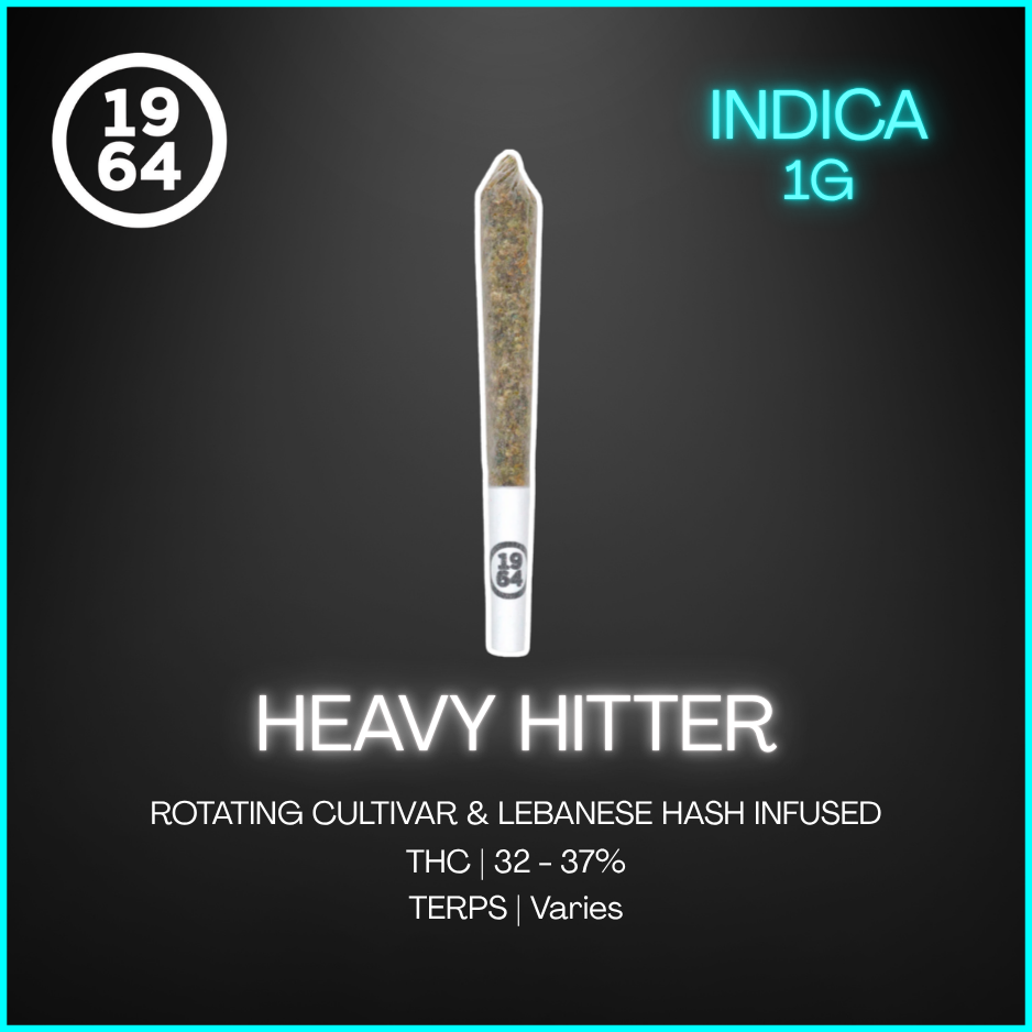 1964 - Heavy Hitter Lebanese Hash Infused Pre-Roll - 1G