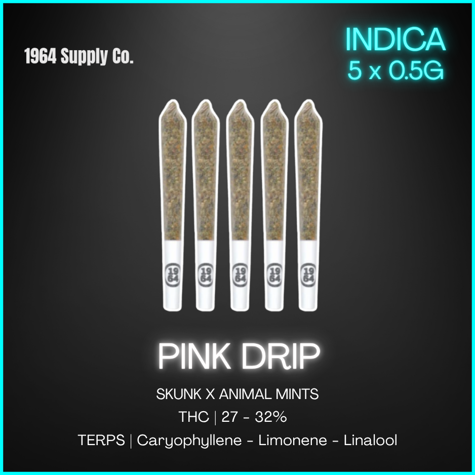 1964 - Pink Drip Pre-Rolls - 2.5G