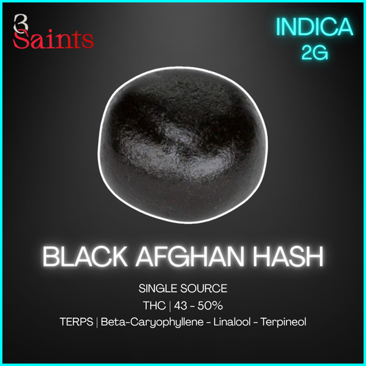 3Saints - Black Afghan Hash - 2G