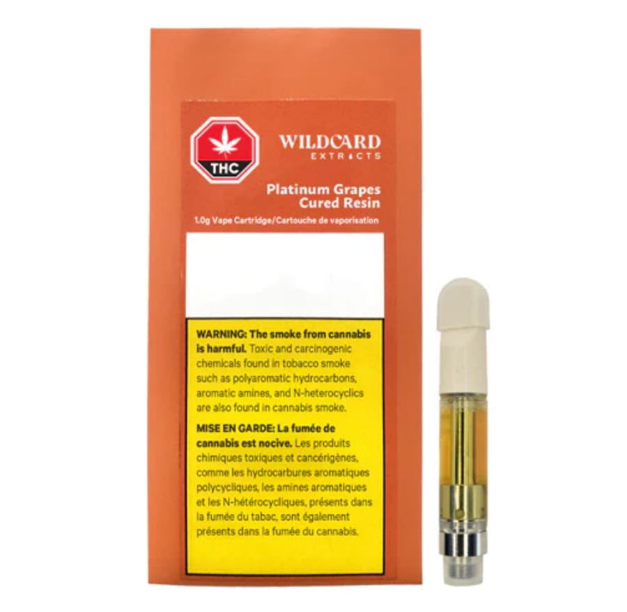 Wildcard Extracts - Platinum Grapes Cured Resin Vape Cart