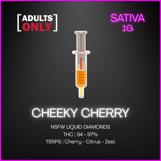 Adults Only - Cheeky Cherry Nsfw Liquid Diamond Dispenser  - 1G