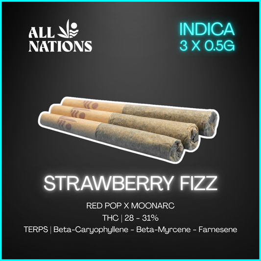 All Nations - Strawberry Fizz Pre-Rolls - 1.5G