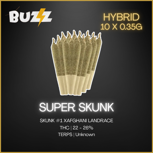 BUZZ - Loosies Rotating Hybrid Pre-Rolls - Super Skunk - 10x0.35g