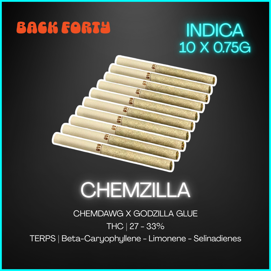Back Forty - Backpackers Chemzilla Pre-Rolls Lto - 7.5G