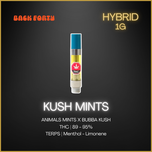Back Forty - Kush Mint Hybrid Cartridge - 1G