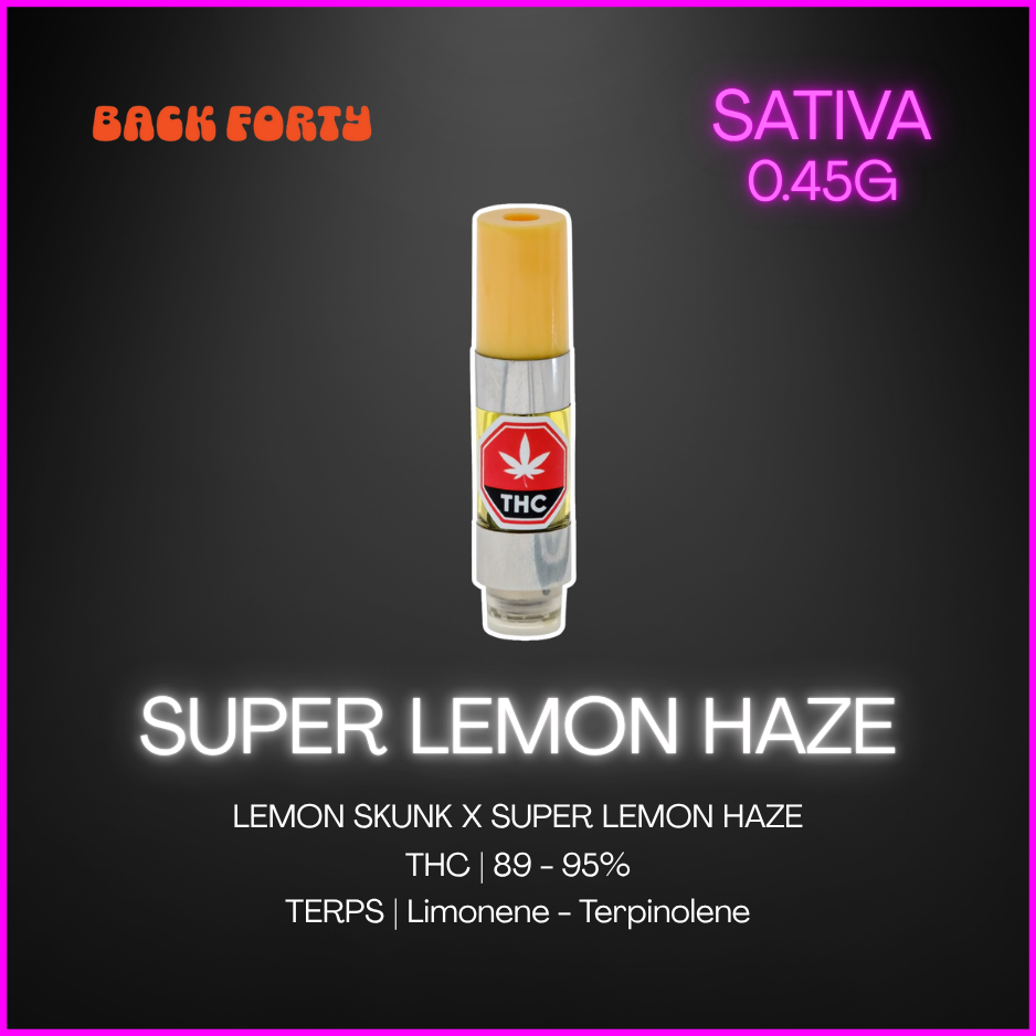 Back Forty - Super Lemon Haze Sativa Cartidge