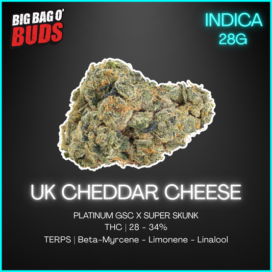 Big Bag O' Buds - Uk Cheddar Cheese - 28G