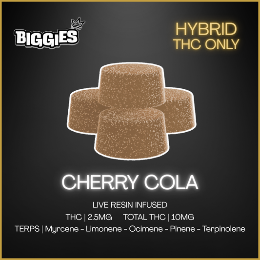 Biggies - Cherry Cola Live Resin Chews - 4 x 2.5mg