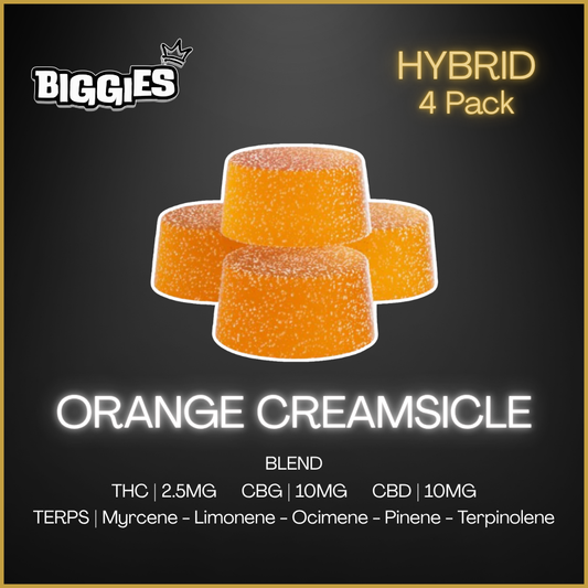 Biggies By Even - Orange Creamsicle 4:4:1 Cbg:Cbd:Thc Chews - 24G