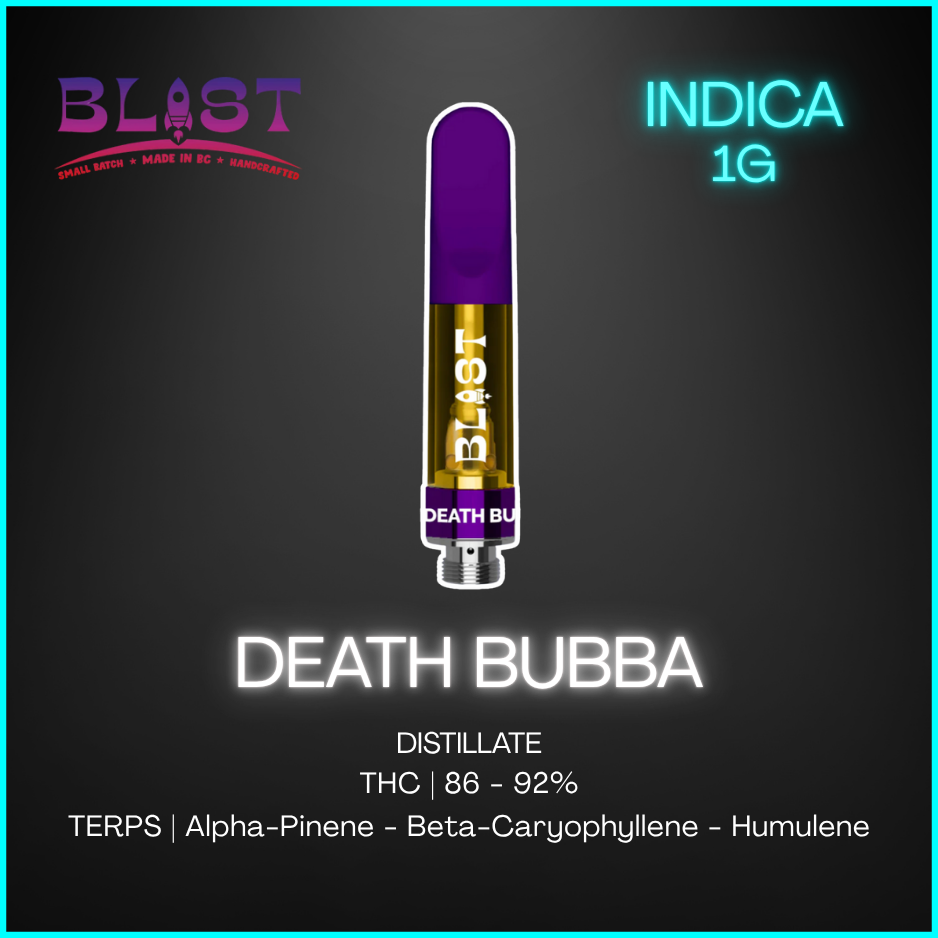 Blast - Death Bubba Indica Cartridge - 1G