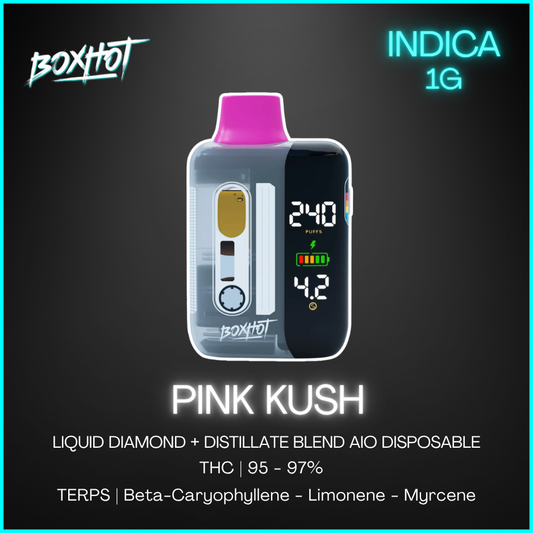 Boxhot - Pink Kush Liquid Diamond Charged Aio Vape - 1G