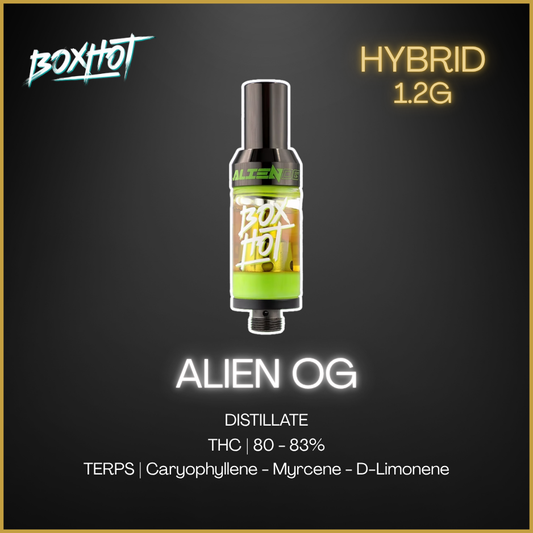 Boxhot 1000 - Alien Og Prefilled Vape - 1.2G