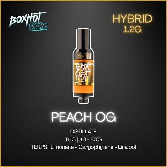 Boxhot 1000 - Peach Og Prefilled Vape - 1.2G