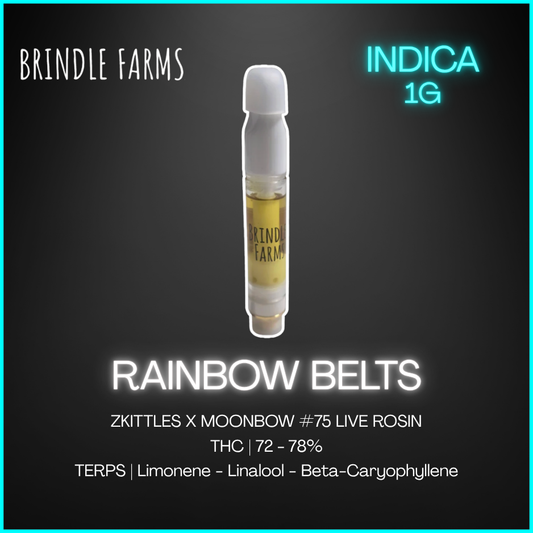 Brindle Farms - Rainbow Belts Live Rosin Cartridge Lto - 1G