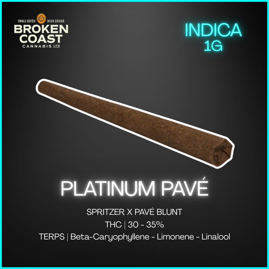 Broken Coast - Platinum Pave Blunt - 1G