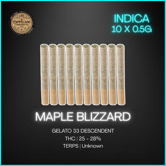 Cappellano Cannabis - Maple Blizzard Preroll - 10x0.5g