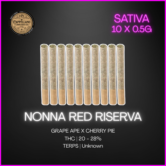 Cappellano Cannabis - Nonna Red Riserva Pre Rolls  - 10 x 0.5g