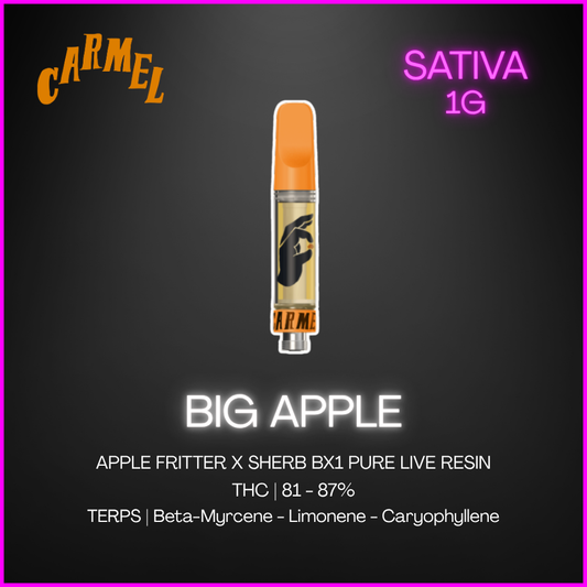 Carmel - Big Apple Pure Live Resin 510 Cart - 1G