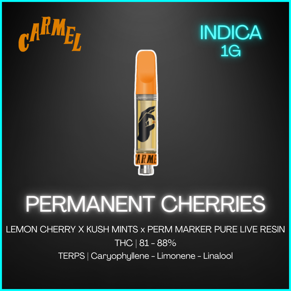 Carmel - Permanent Cherries Pure Live Resin Cartridge Lto - 1G